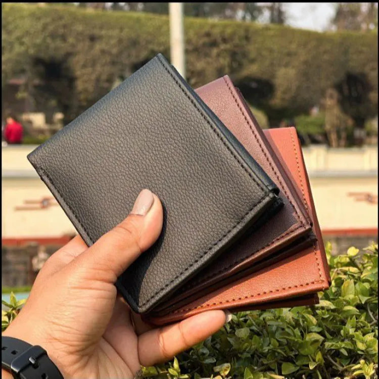Leather Wallet Bill Book & License Holder Purse